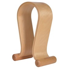 Birch Leather Headphone Stand, Headset Holder, Universal, Gaming, Desk, Office