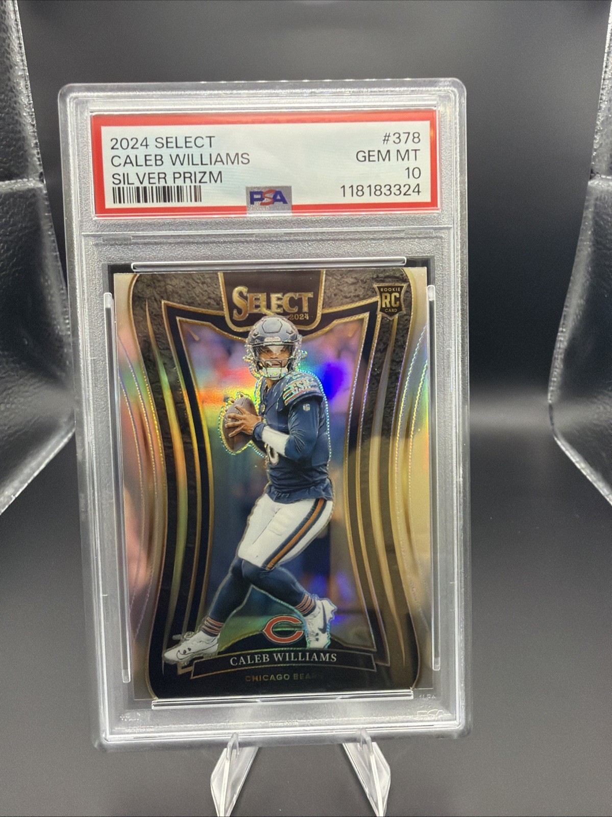 2024 Panini Select - Suite Level Caleb Williams #378 Silver Prizm (RC)