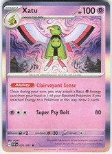 Pokemon TCG Xatu Paldean Fates 026/091 Rare Holo NM