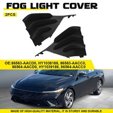 2Pcs Front Bumper Fog Light Cover Left+Right ...