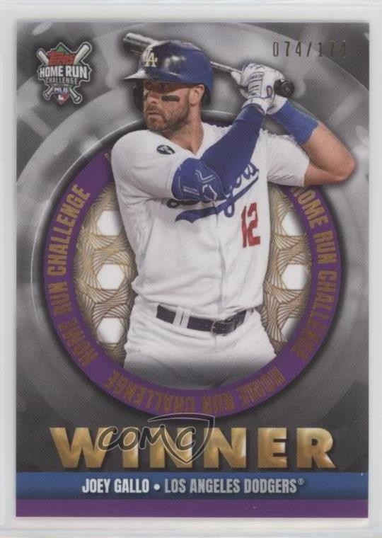 2022 Topps Home Run Challenge Winners August 74/174 Joey Gallo #HRCW-32 0w3