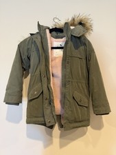Girls Abercrombie Kids Faux Fur Hooded Coat