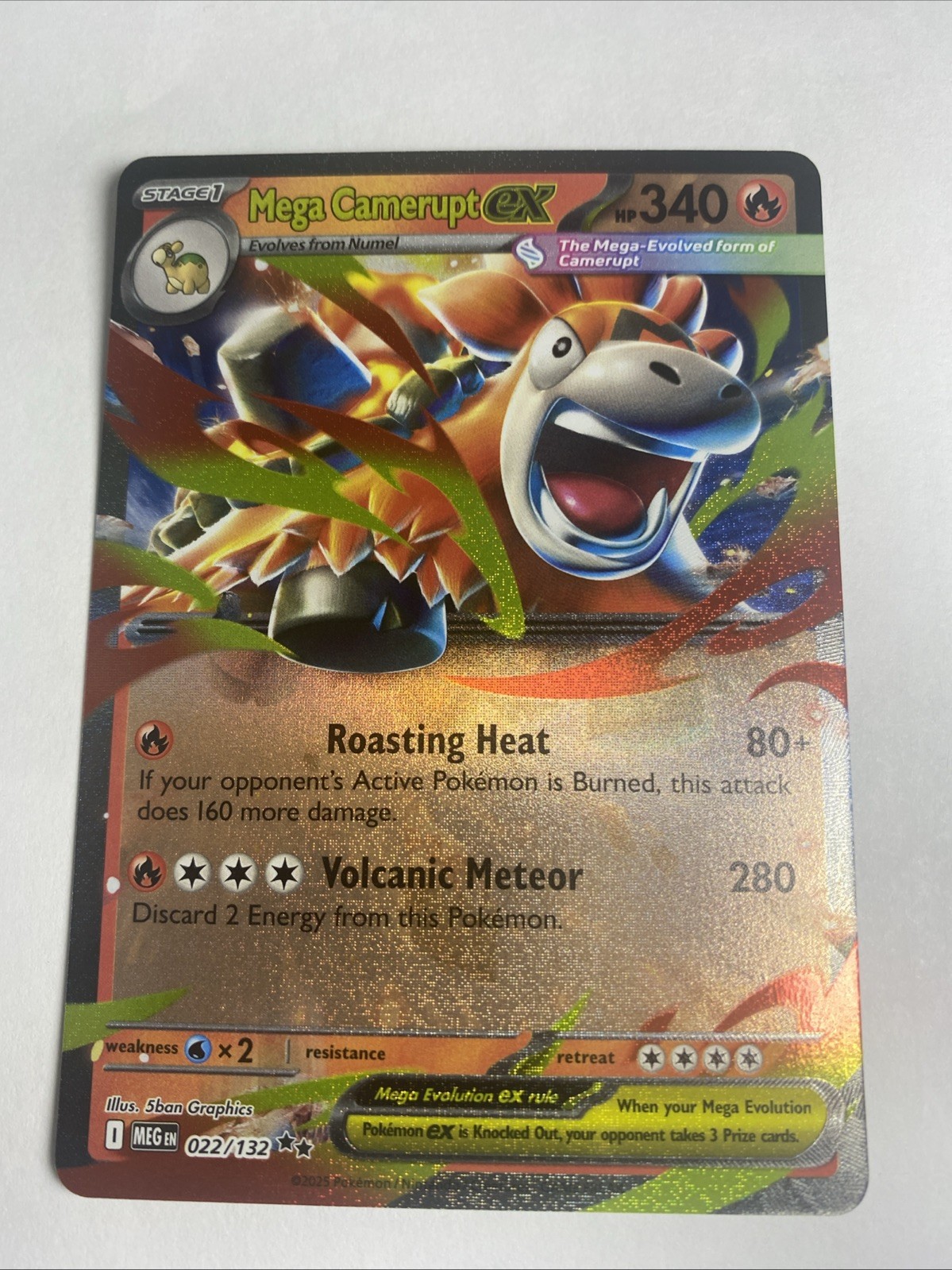 Pokemon Mega Evolution MEG | Mega Camerupt EX 22/132