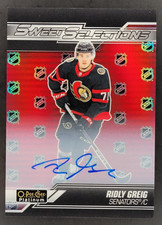 2023-24 O-PEE-CHEE HOCKEY PLATINUM RIDLY GREIG SWEET SELECTIONS SSP AUTO #SS-14