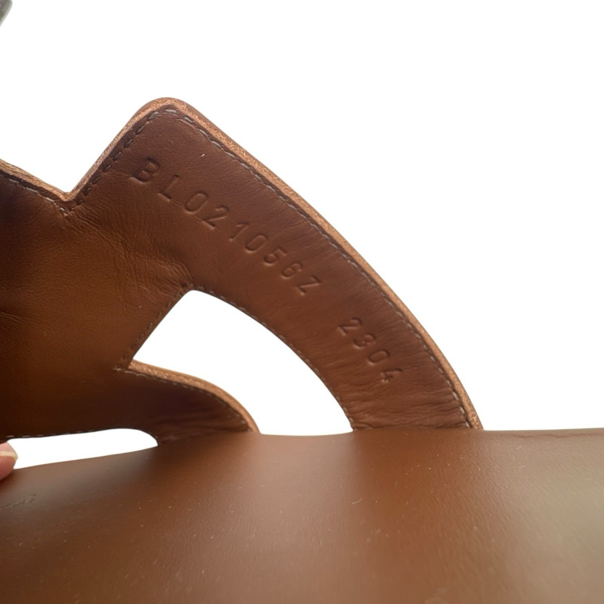 Hermes Oran Sandals Gold Brown Calfskin 38 EU 7.5 US NIB New With