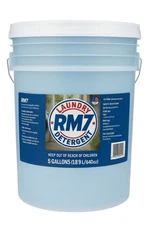 Detergente Líquido RM7 5 Galones– Ropa Limpia y Fresca, Apto Todas las Máquinas