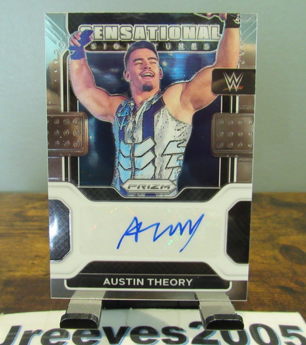 2022 Panini Prizm WWE Sensational Signatures - Austin Theory #SS-ATH