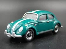 1960-1967 VW VOLKSWAGEN BEETLE BUG GREEN 1:64 SCALE DIORAMA DIECAST MODEL CAR