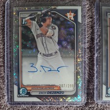 2024 Bowman Chrome 1st - Zach Dezenzo Speckle Refractor Auto /299