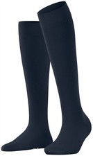Image of Falke Womens Cotton Touch Knee High Socks - Space Blue