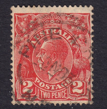 Northern Territory 'Pine Creek' C4 cancel on 2d. red KGV.
