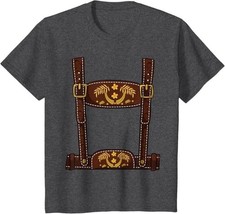 Oktoberfest Lederhosen Outfit Kids Fun Unisex T-Shirt