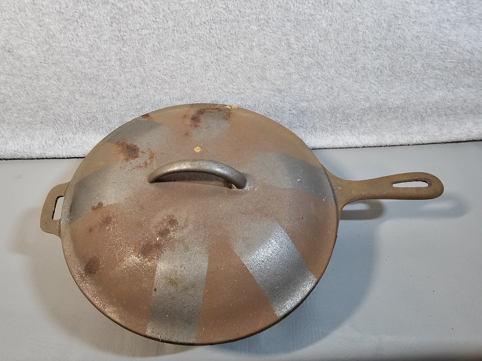 Wagner Ware 10 1/2” Cast Iron Chicken Fryer #8 Made In USA Unused Has ...