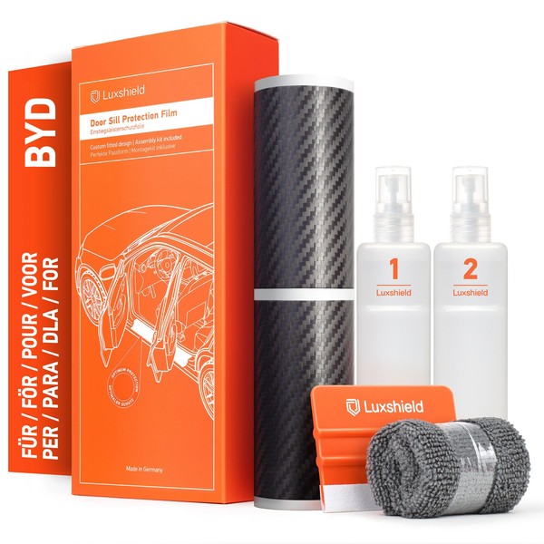 Auto Einstiegsleisten Schutzfolie FüR BYD Dolphin Surf EQ Carbon Optik-image