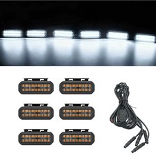 For Toyota Hilux Led Car Lights Front Grille Led Light Safety Warning Light