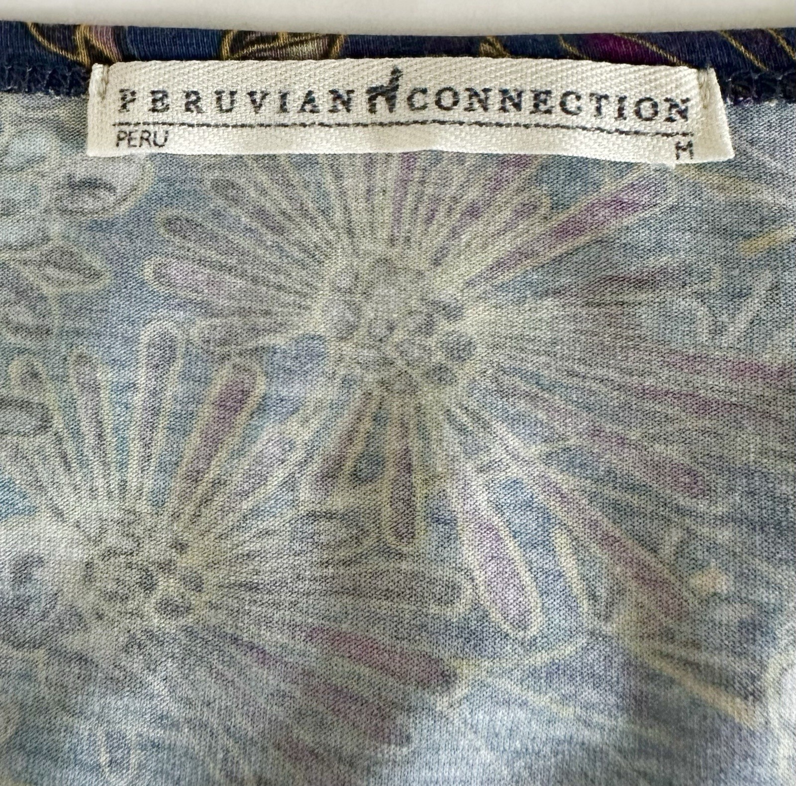 PERUVIAN CONNECTION Size Medium Pullover Top Purp… - image 4