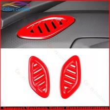 Cubierta de ventilación de salida de aire L&R para tablero de instrumentos rojo brillante para Chevrolet Trax 2023-2025