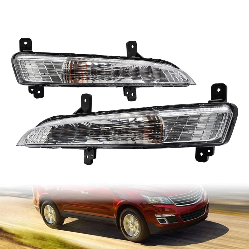 Par de luces intermitentes delanteras con bombillas para Chevrolet Traverse 2013-2017 lámpara Prak Foto 2 de 4