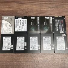 LOT OF 10 512GB 600GB 2.5” Inch SATA SSD Bad Health/SW/No Boot/Dead Mixed *READ*