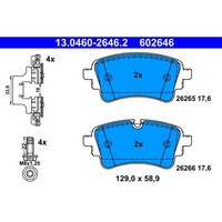 ATE 13.0460-2646.2 Bremsbelagsatz, Scheibenbremse Bremsbelag Bremsen