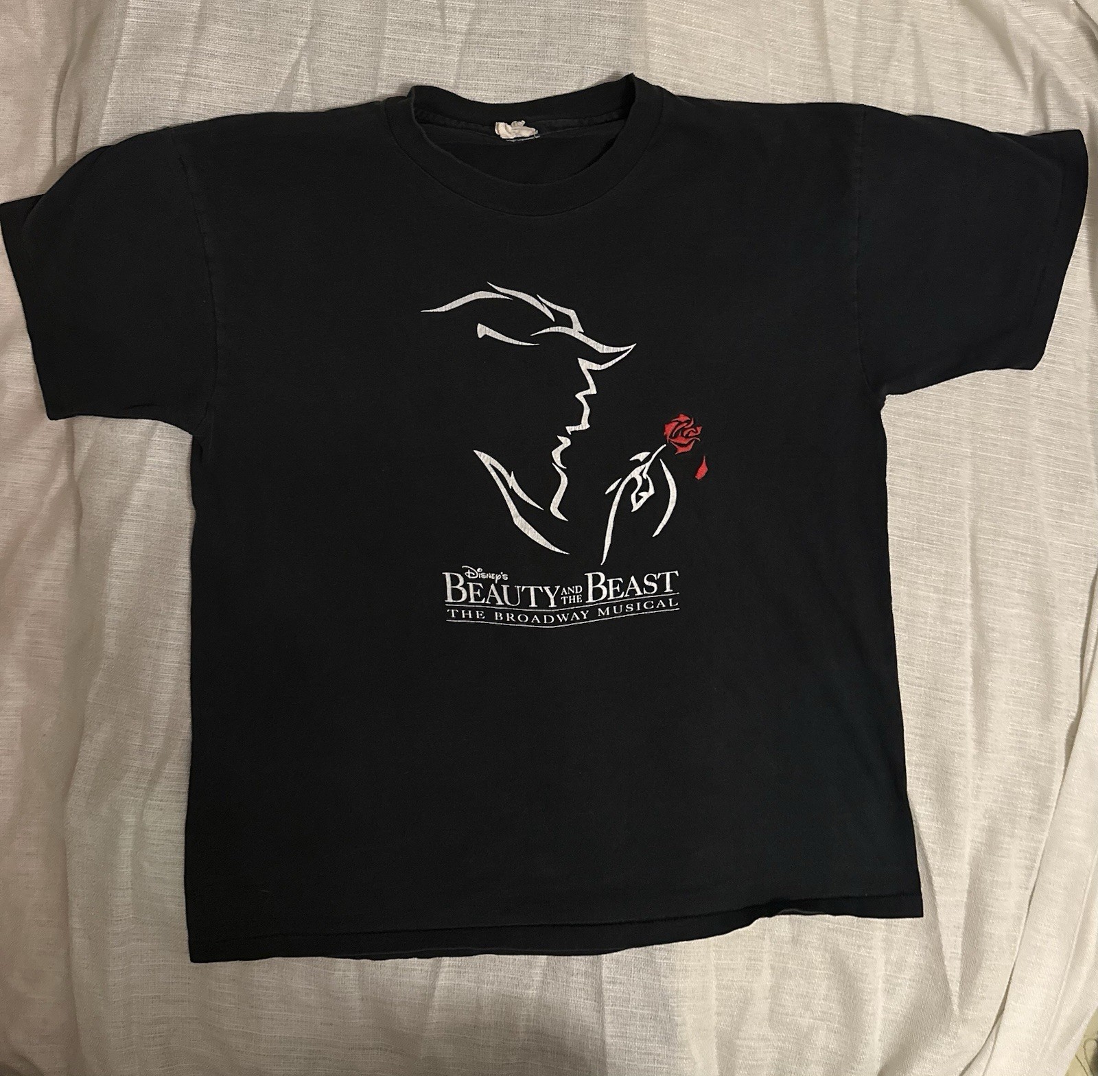 Vtg Beauty And The Beast Broadway Musical T Shirt XL Disney