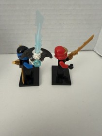 Pre-Owned LEGO Ninjago Lot of 2 with Minifigs+Accessories Read Description