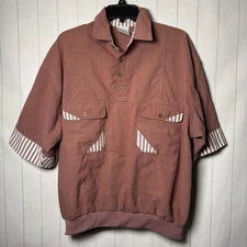 VTG CANDA C&A Retro Shirt Jac Skater Streetwear Coastal Surf Style Purple Mens M