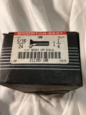 Brighton Best 5/16-24 x 1-1/4 Flat Socket Cap Screw