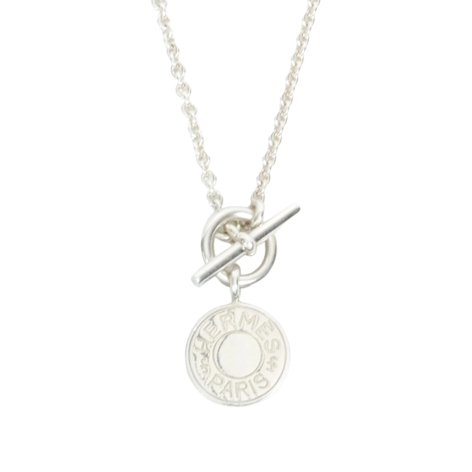 HERMÈS Collana confetti Hermes amuleto H argento Ag925 usata vintage