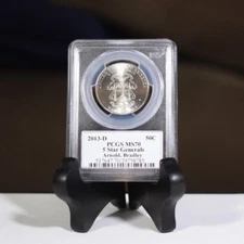 2013 D 5 Star Generals Half Dollar PCGS MS70 ***Rev Tye's Stache*** #8785300