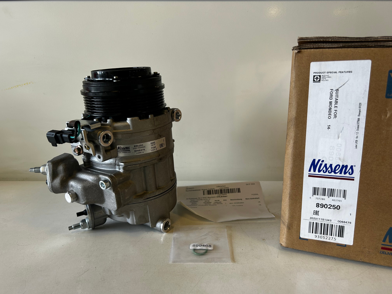 Compresseur de climatisation Nissens 890250 pour Ford Focus III 1.6 TDCi
