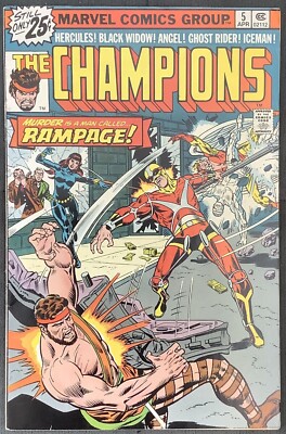champions-5-1976-marvel-1st-appearance-of-rampage-vf-ebay