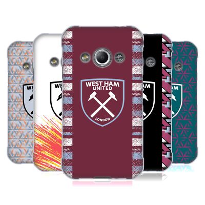 OFFICIAL WEST HAM UNITED FC 2022/23 CREST KIT SOFT GEL CASE FOR SAMSUNG PHONES 4