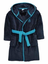 Tottenham Spurs Boys Official Hooded Robe Kids Football Dressing Gown 3-6 Years