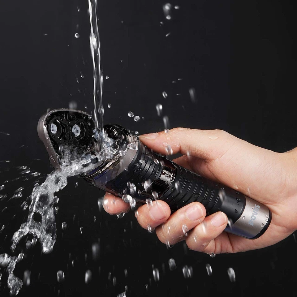 POVOS PQ8300 Afeitadora Eléctrica Flotante 3D Impermeable para Hombres - USB Recargable Foto 2 de 4