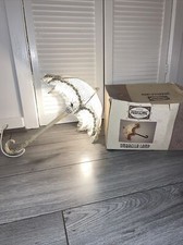 New Parisian collection novelty umbrella light lamp Cream And Gold Sparkles