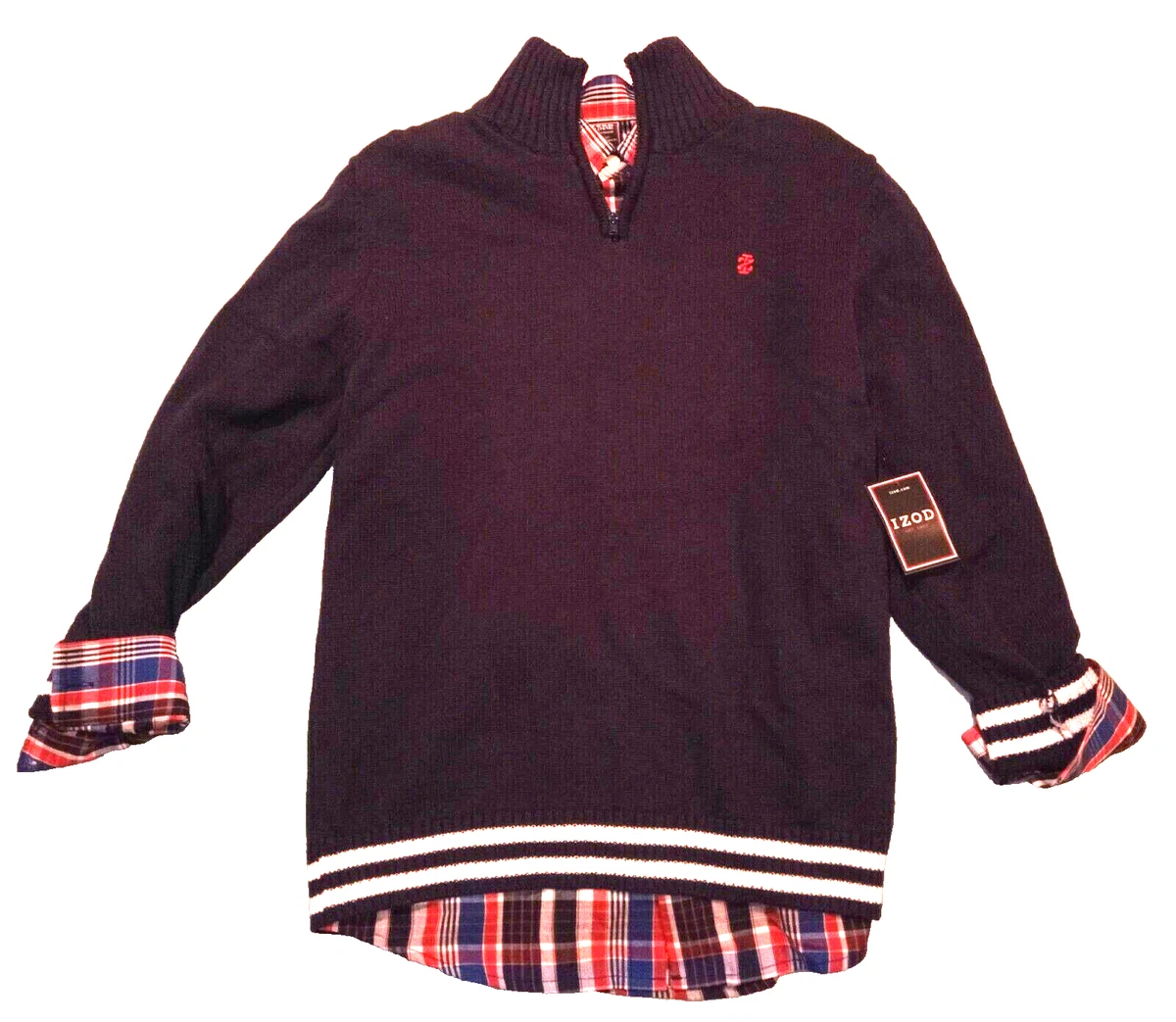 Izod button down clearance sweater