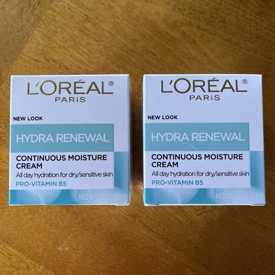 2x L'Oreal Paris Hydra Renewal Continuous Moisture Cream 1.7oz Pro-Vitamin 5
