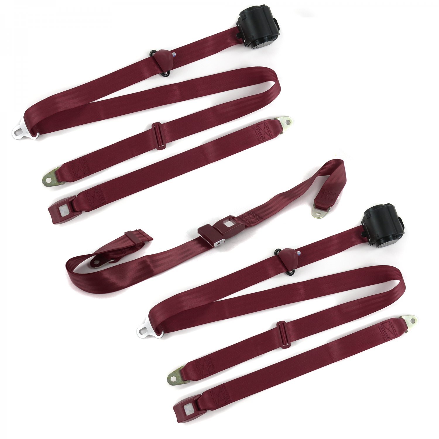  1975 - 1978 Standard 3pt BURG Bench Seat Belt Kit - 3 Belts