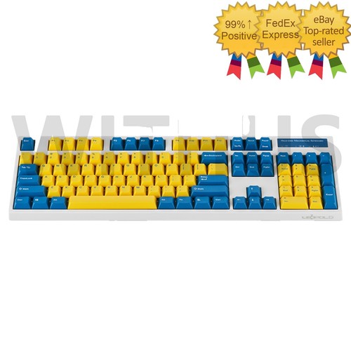 Clavier Mécanique Leopold FC980C 30g – 98 Touches, Capacité électrostatique, Blanc/gris