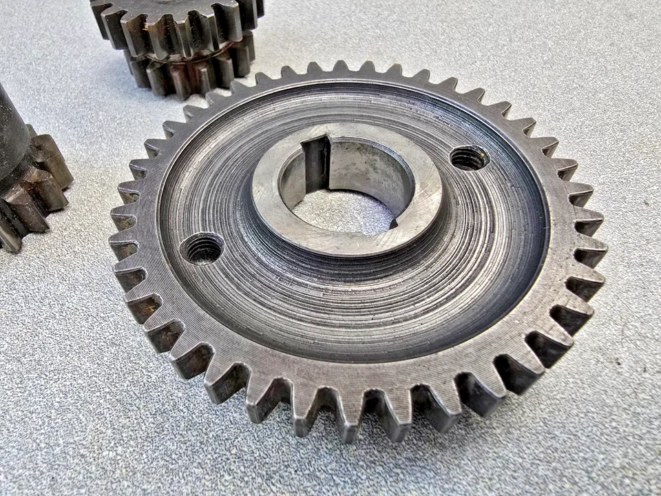 JUEGO DE ENGRANAJES REVERSO 3 PIEZAS MUY BONITO USADO ORIGINAL PORSCHE 356A 356B 356C 356SC 6/65 Foto 3 de 4