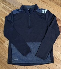 Russell Athletic Quarter Zip Gray on Black Boys XL 14-16