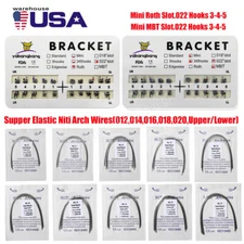 10 Packs Dental Orthodontic Bracket Braces Mini Standard Roth MBT 022 Hooks 345