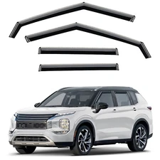 Sun Rain Visors Wind Rain Guards for 2022-2025 Mitsubishi Outlander