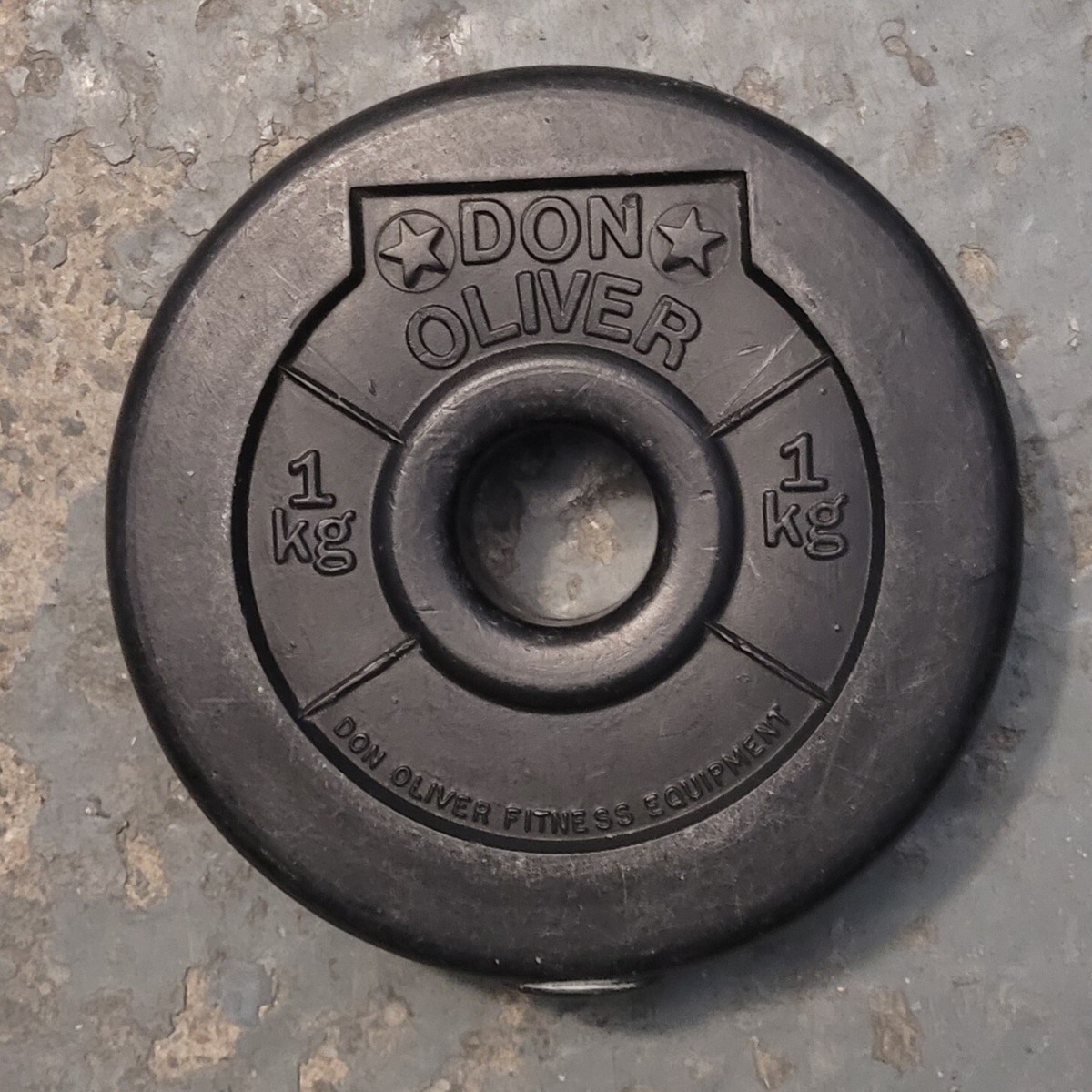 Don Oliver barbell weights plastic coating in Black X14 UK