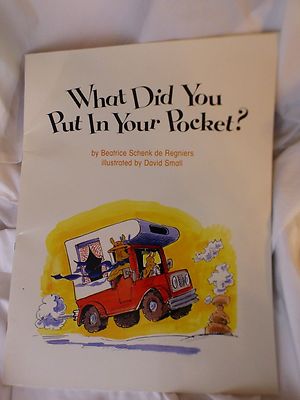 What Did You Put in Your Pocket? Beatrice Schenk de Regniers BIG BOOK 1989 Paper