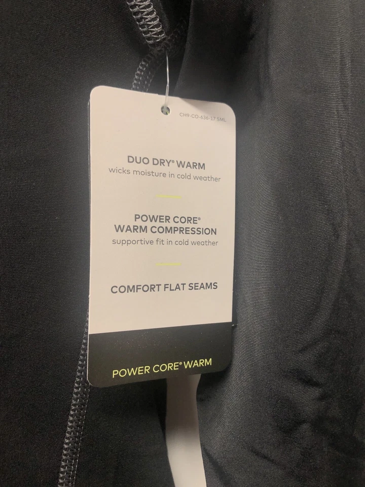 Camiseta técnica manga larga C9 Champion para hombre manga larga negra calentador control de olores Foto 4 de 4