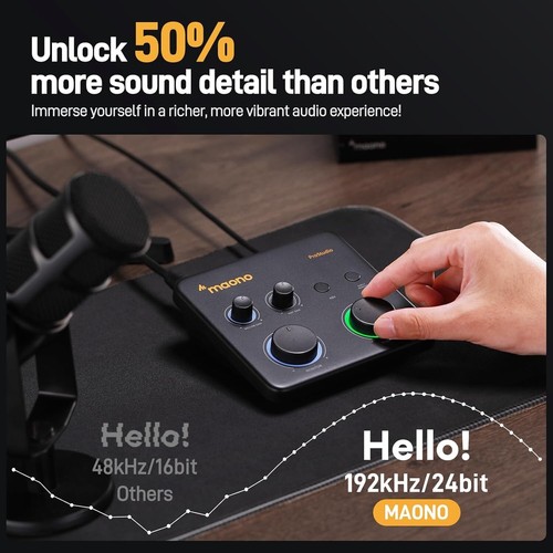 MAONO USB Audio Interface for PC: Interface with XLR Input 24-bit/192kHz Rout... - Picture 9 of 9