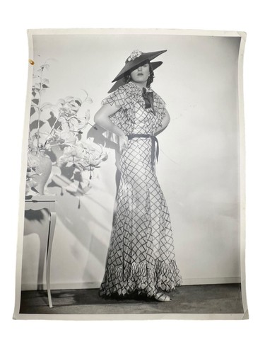 ORIGINAL Vintage Photo Hollywood Fashion Model 60s Mid Century 11”x14” - 第 1/6 張圖片