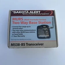 Dakota Alert M538-BS MURS Base Station Multi-Use Radio Service Transceiver - New